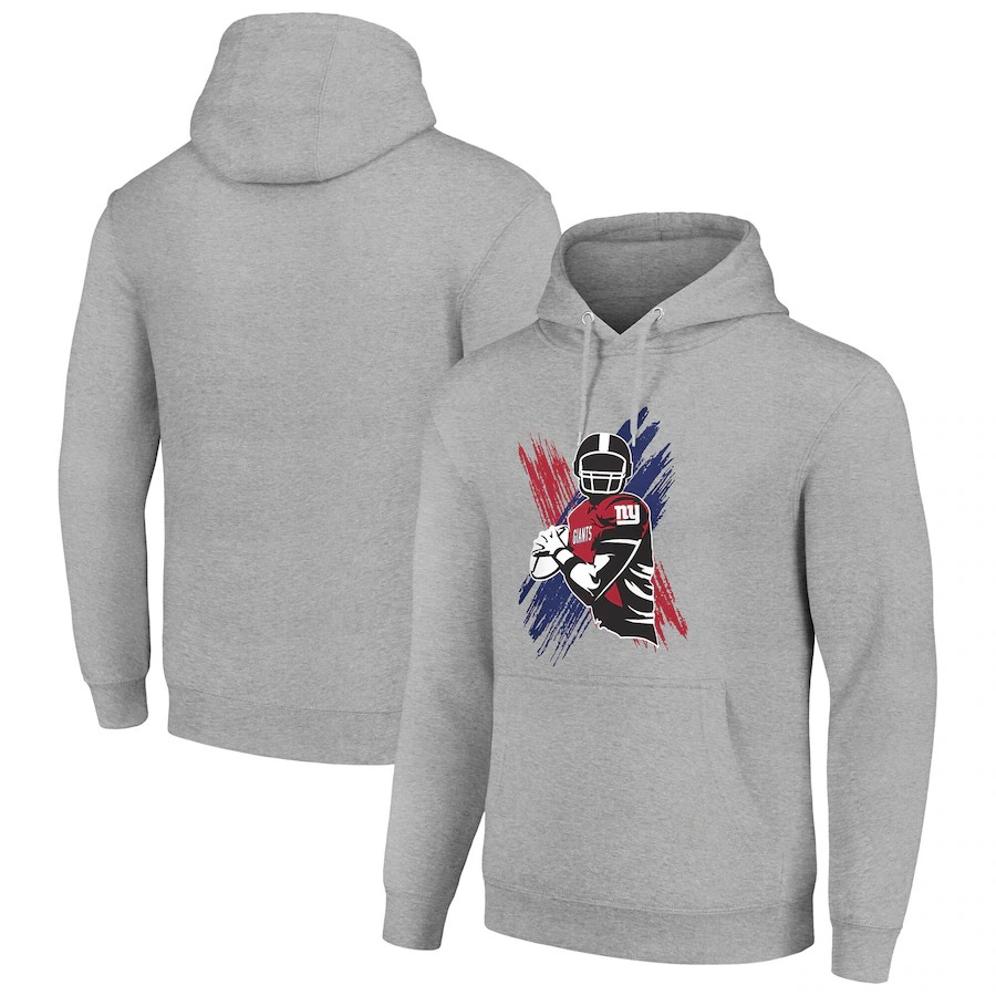 Men new york giants grey 2024 NFL hoodie->new york giants->NFL Jersey